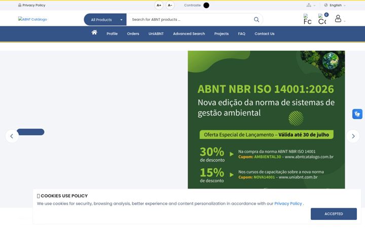 Captură de ecran a abntcatalogo.com.br