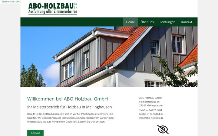 Screenshot of abo-holzbau.de