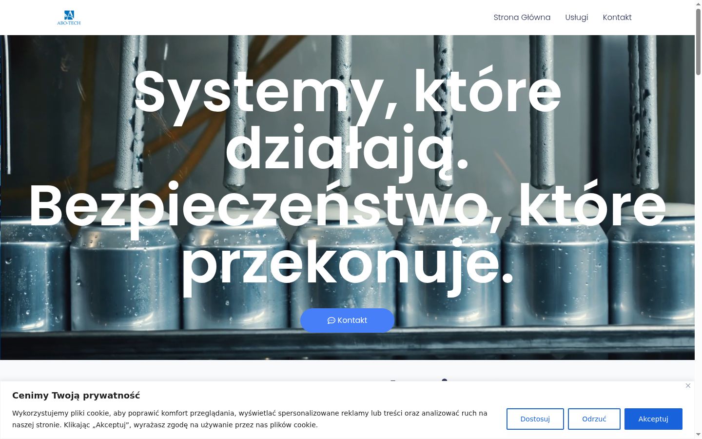 Zrzut ekranu banera zgody wyświetlanego przed jakąkolwiek interakcją