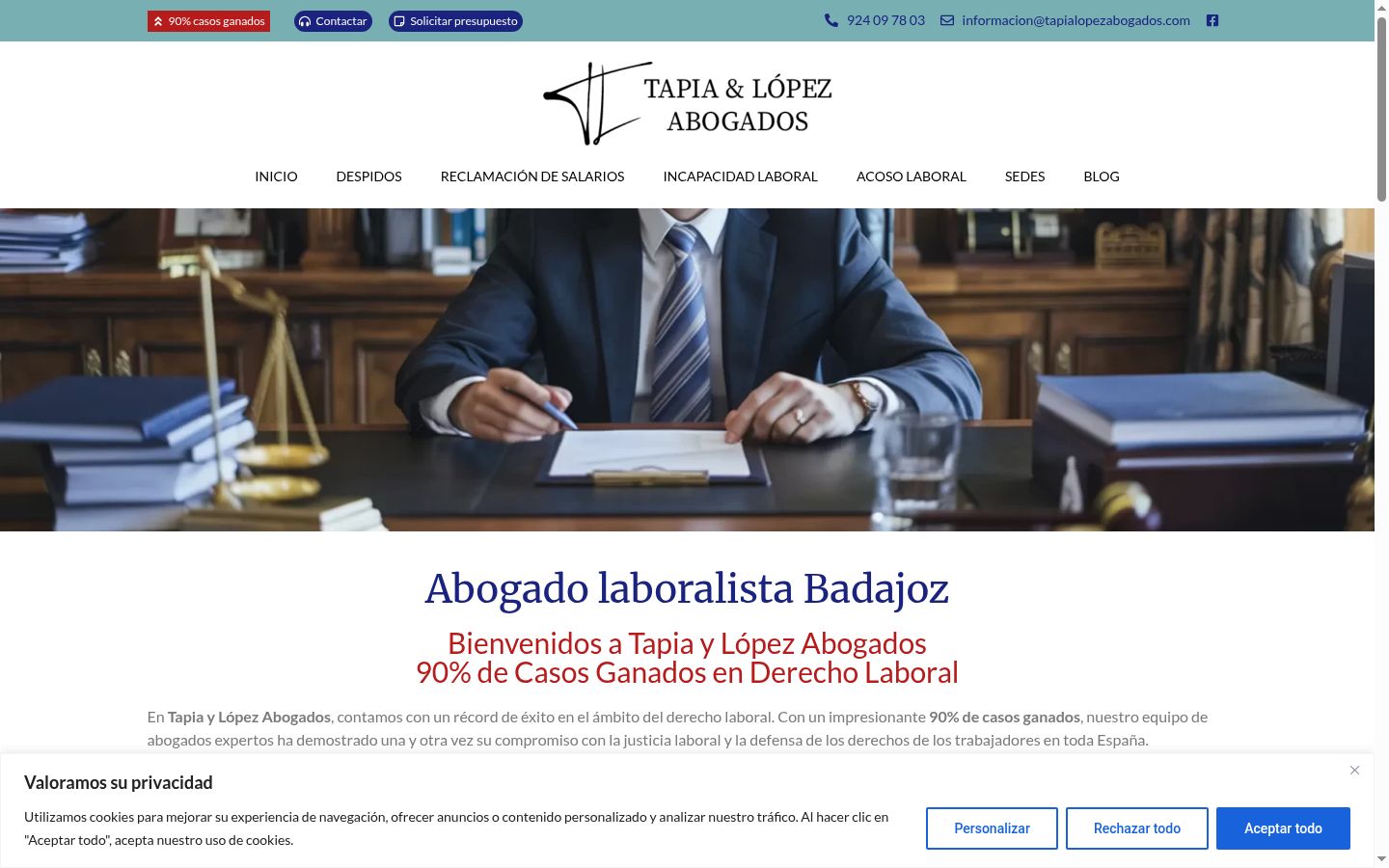 Screenshot του banner συγκατάθεσης που εμφανίστηκε πριν από οποιαδήποτε αλληλεπίδραση