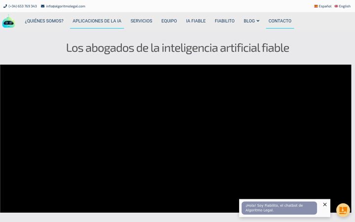 Screenshot von abogadosinteligenciaartificial.com