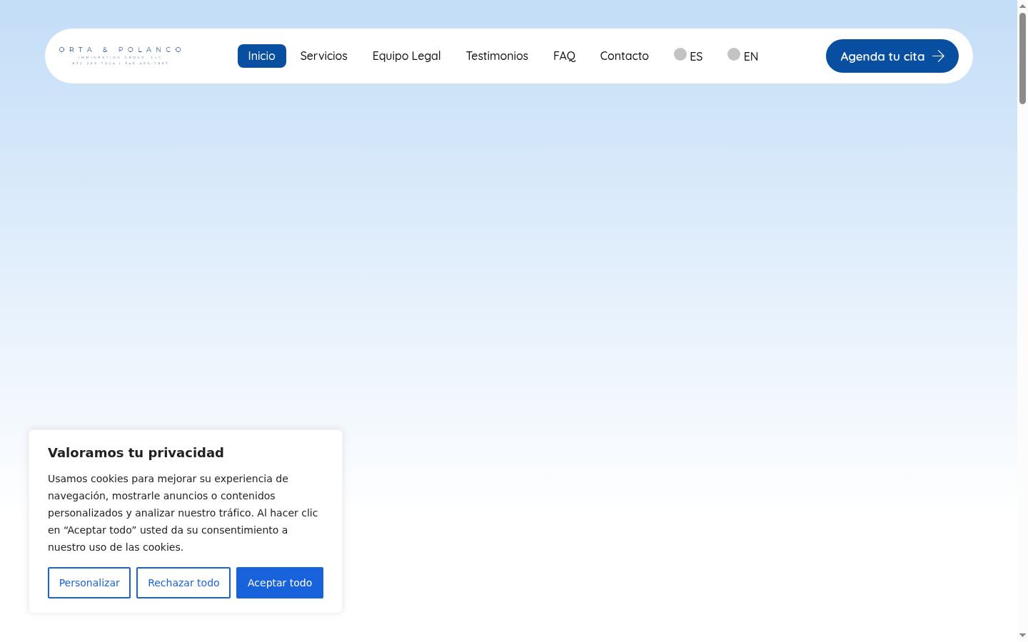 Screenshot tal-banner tal-kunsens muri qabel kwalunkwe interazzjoni