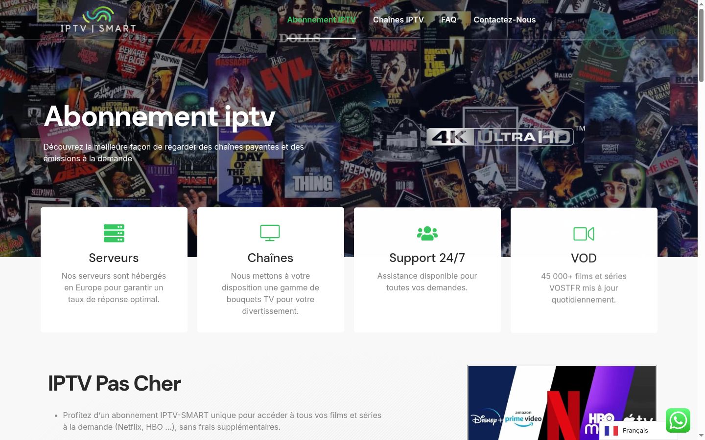 Capture d'écran de la bannière de consentement affichée avant toute interaction