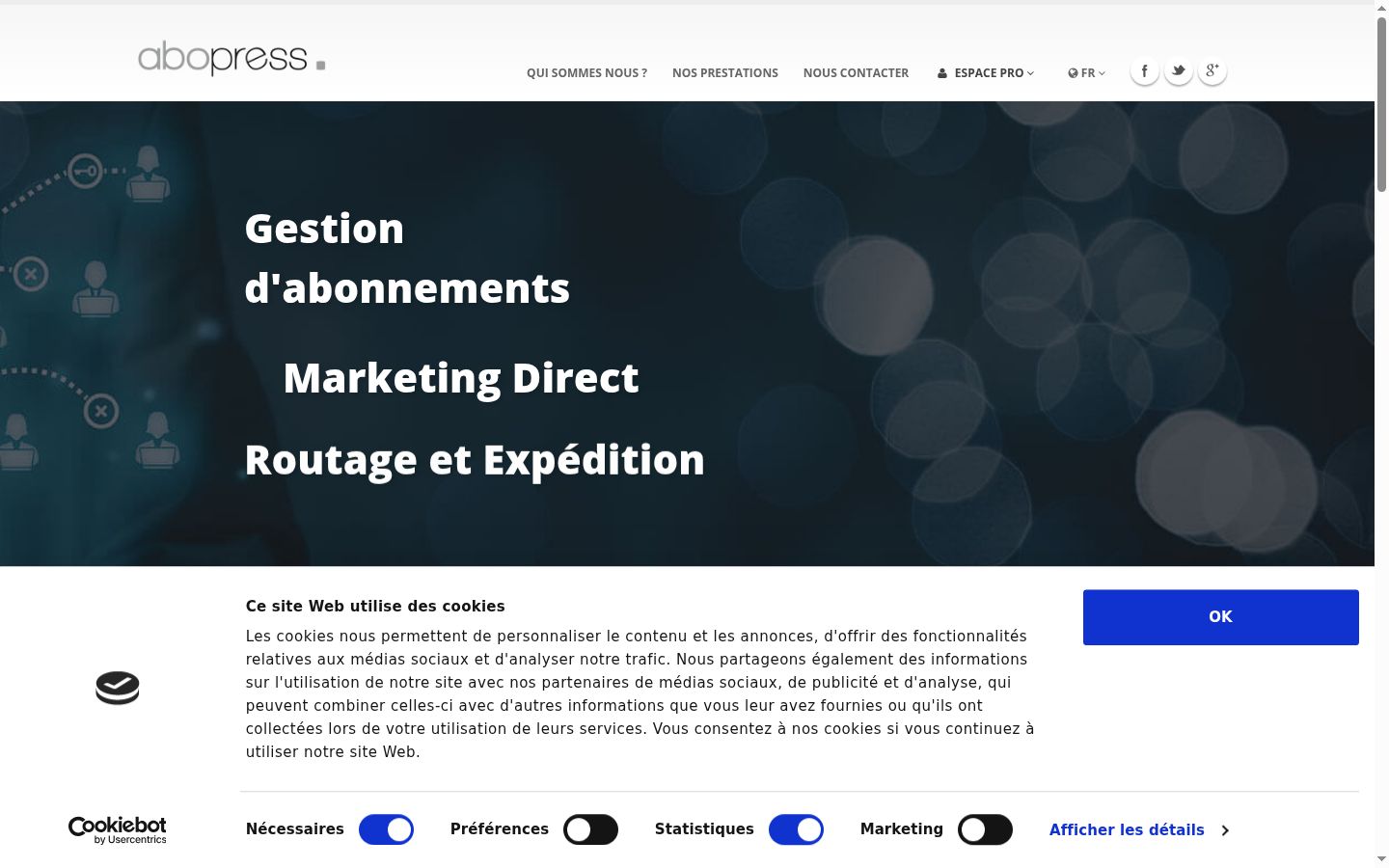 Screenshot tal-banner tal-kunsens muri qabel kwalunkwe interazzjoni