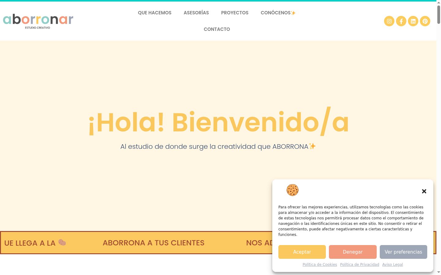 Snímka obrazovky banera súhlasu zobrazeného pred akoukoľvek interakciou