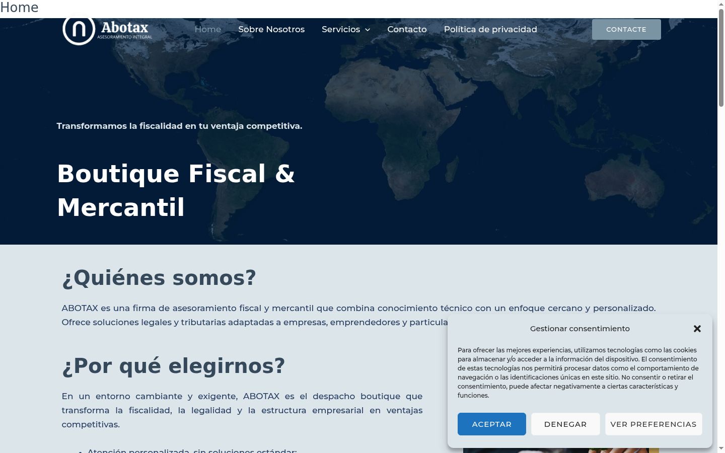 Snímka obrazovky banera súhlasu zobrazeného pred akoukoľvek interakciou