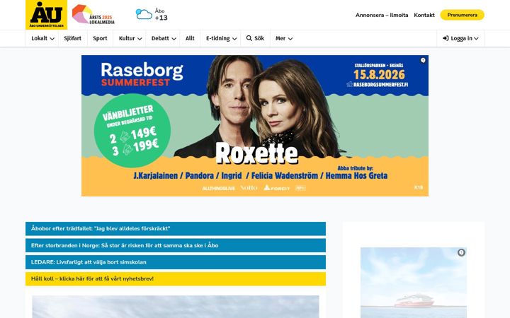 Screenshot of abounderrattelser.fi