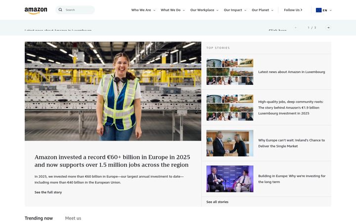 Screenshot of aboutamazon.eu