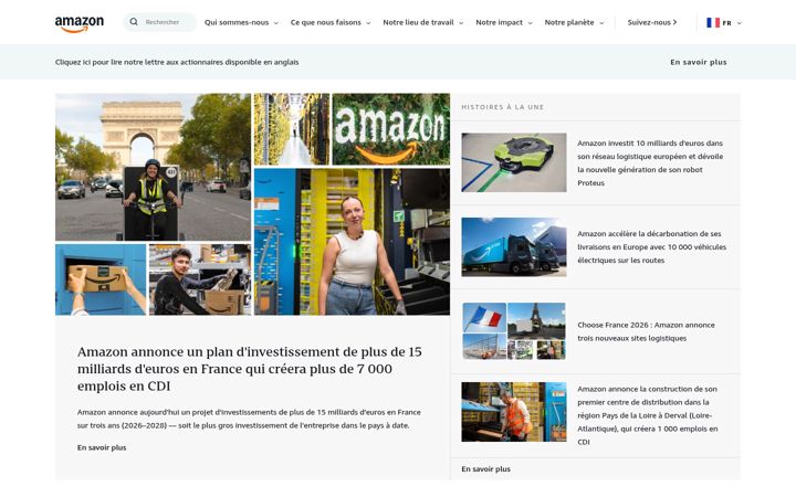 Screenshot of aboutamazon.fr