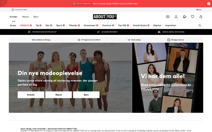 Screenshot of aboutyou.com