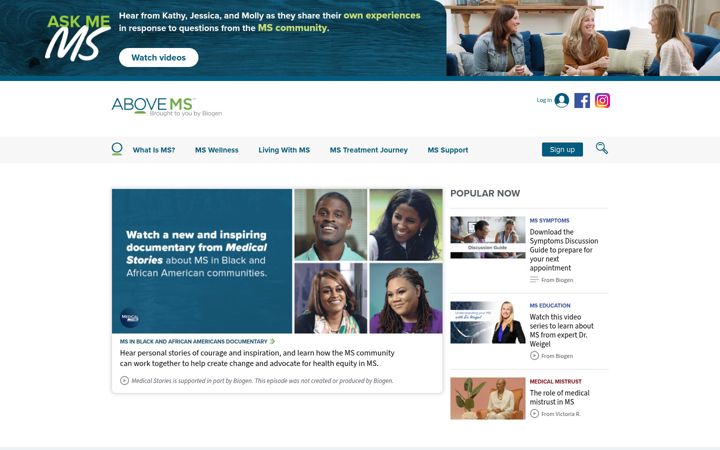 Screenshot of abovems.com