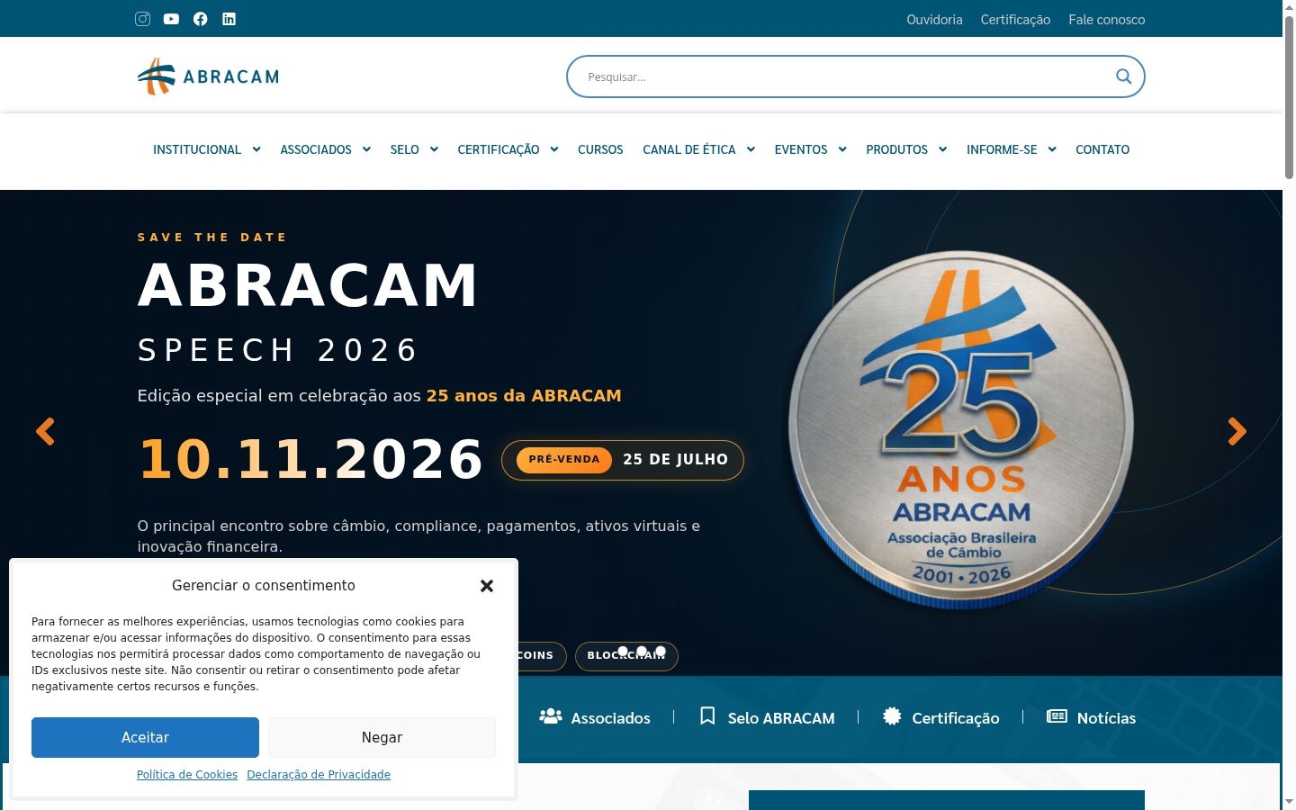 Sutikimo reklamjuostės, rodytos prieš bet kokią sąveiką, ekrano kopija