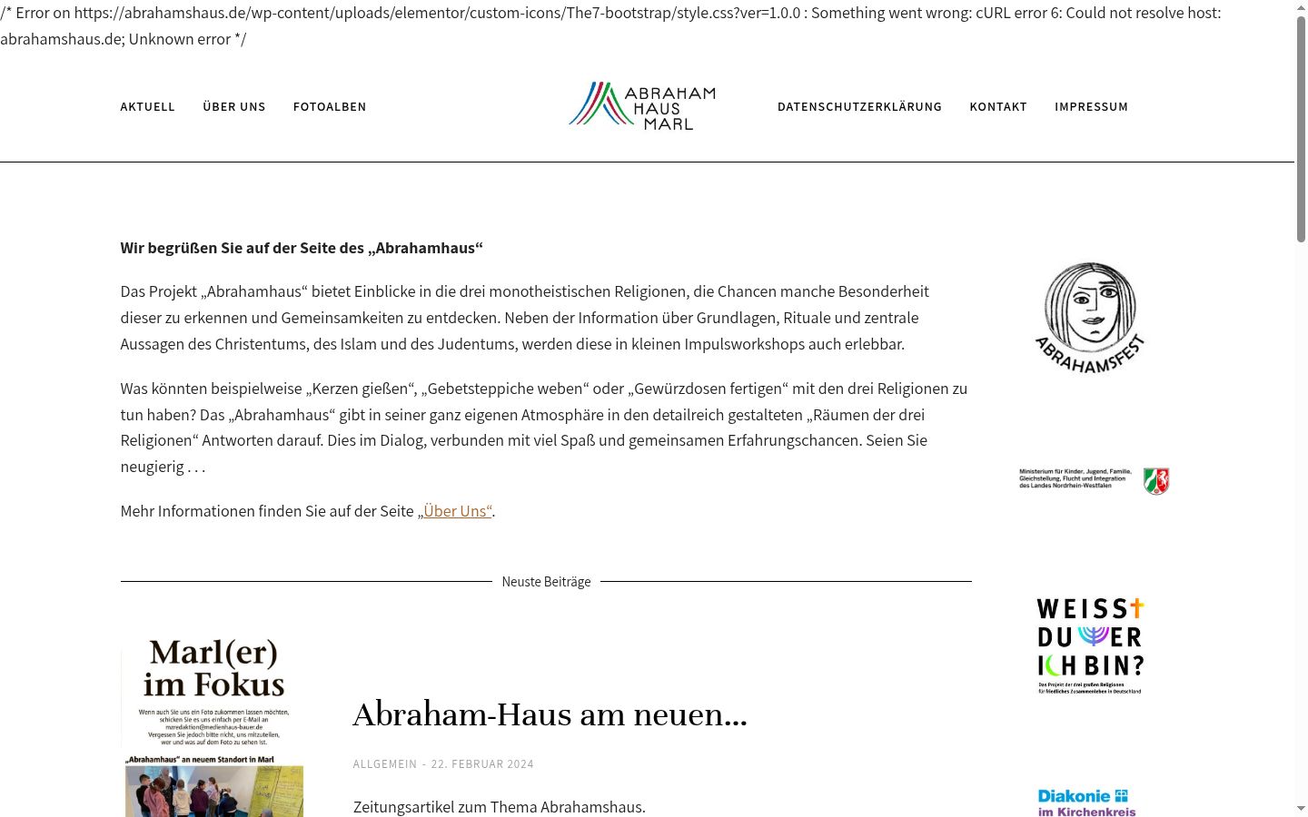 Screenshot tal-banner tal-kunsens muri qabel kwalunkwe interazzjoni