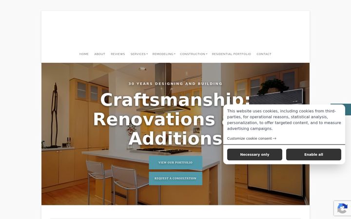 Screenshot of abrams-builders.com