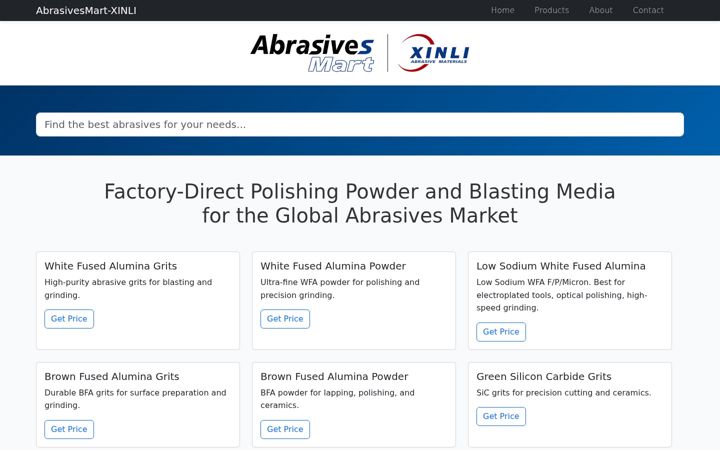 Screenshot of abrasivesmart.com