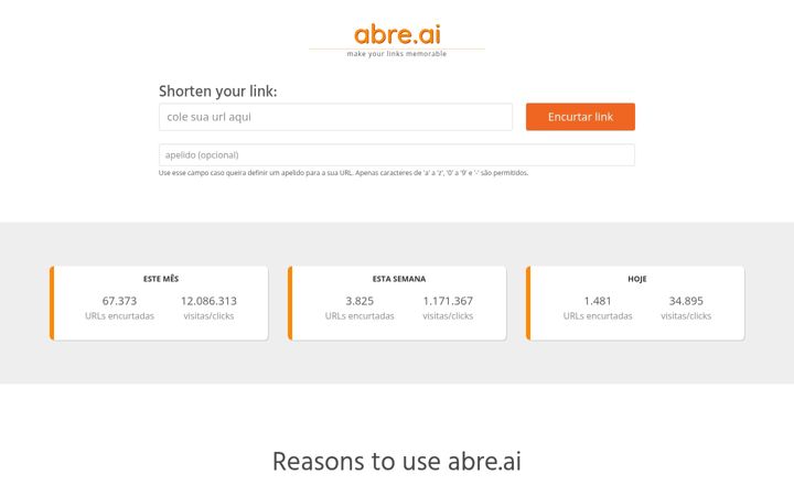 Screenshot of abre.ai