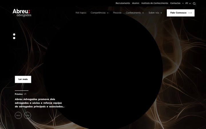 Skjermbilde av abreuadvogados.com