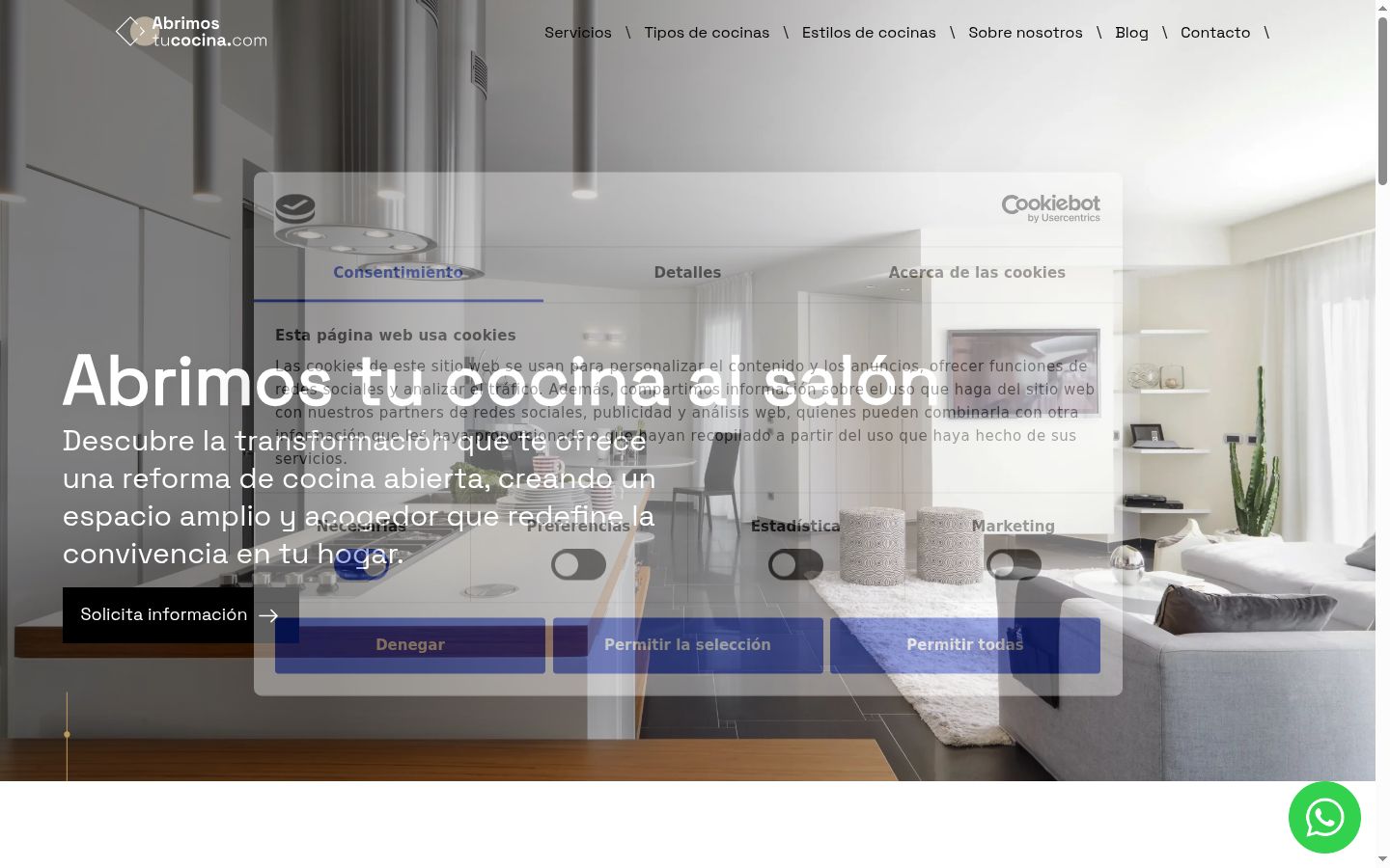 Screenshot tal-banner tal-kunsens muri qabel kwalunkwe interazzjoni