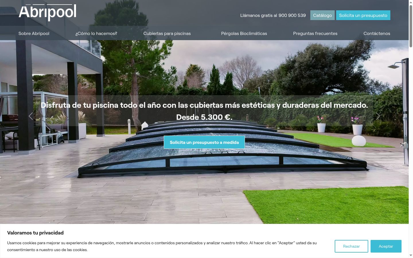 Screenshot des Einwilligungsbanners vor jeglicher Interaktion