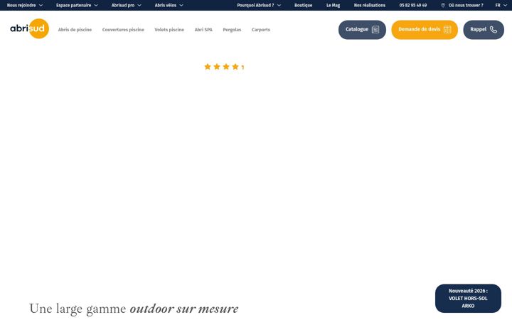 Screenshot of abrisud.com