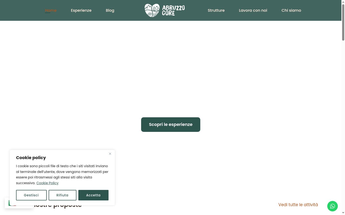 Screenshot des Einwilligungsbanners vor jeglicher Interaktion