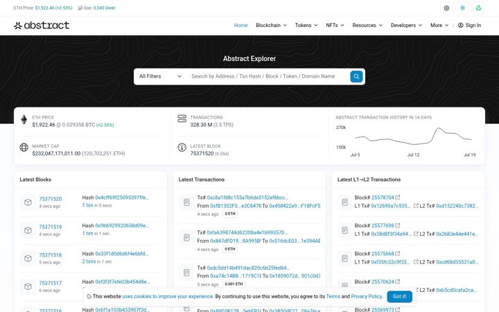 Screenshot of abscan.org