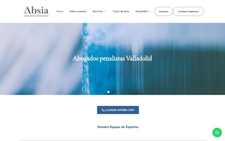 Screenshot ta' absiaabogados.com