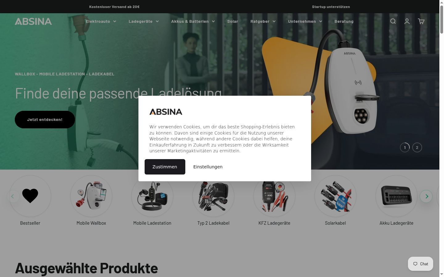 Screenshot tal-banner tal-kunsens muri qabel kwalunkwe interazzjoni