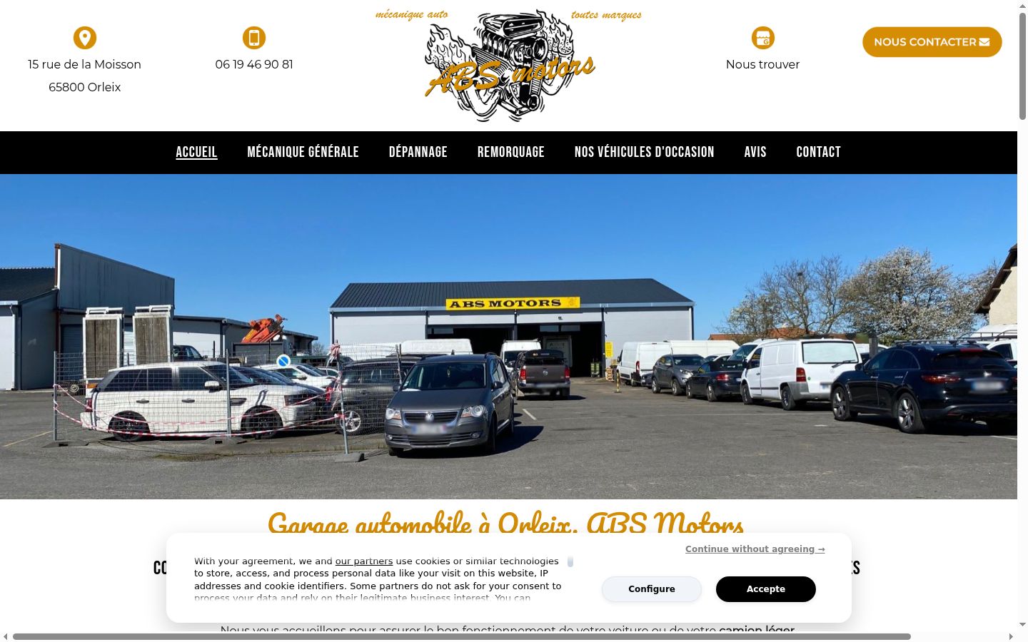 Screenshot van de toestemmingsbanner zoals getoond vóór enige interactie