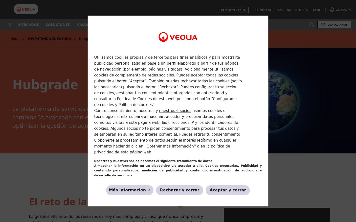 Screenshot van de toestemmingsbanner zoals getoond vóór enige interactie