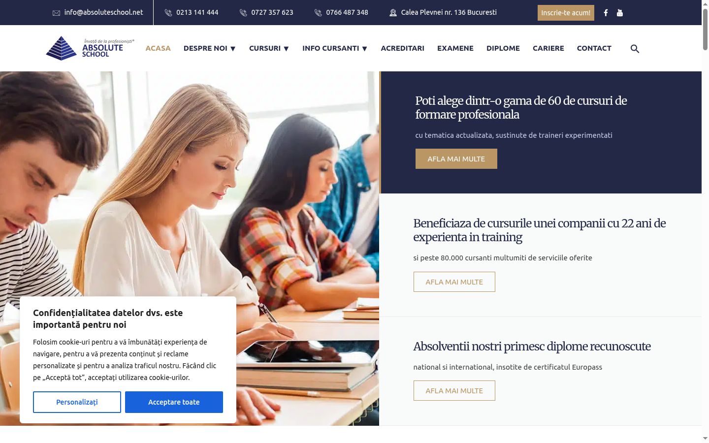 Sutikimo reklamjuostės, rodytos prieš bet kokią sąveiką, ekrano kopija