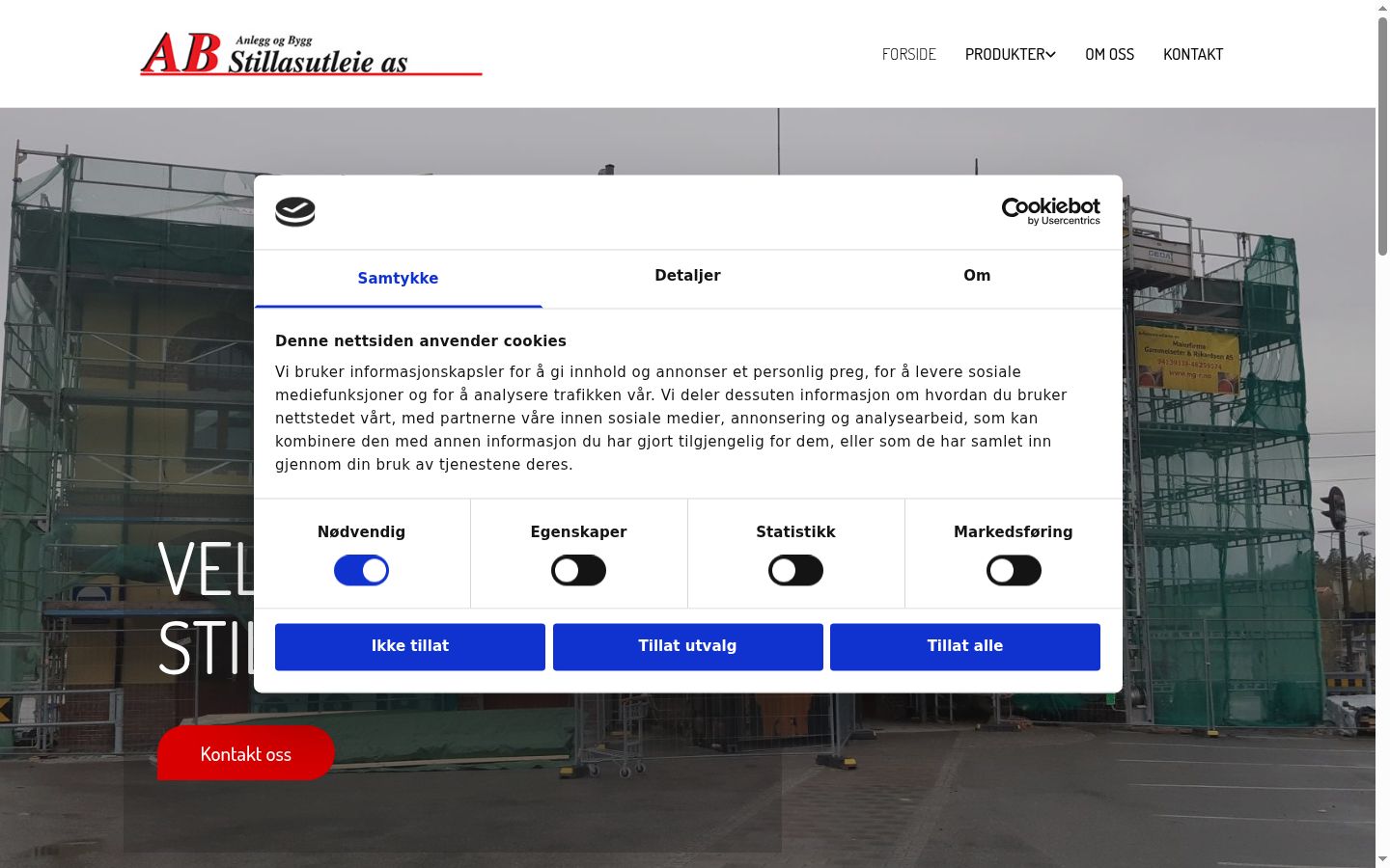 Capture d'écran de la bannière de consentement affichée avant toute interaction