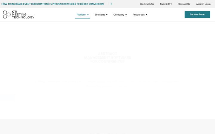 Screenshot of abstractsonline.com