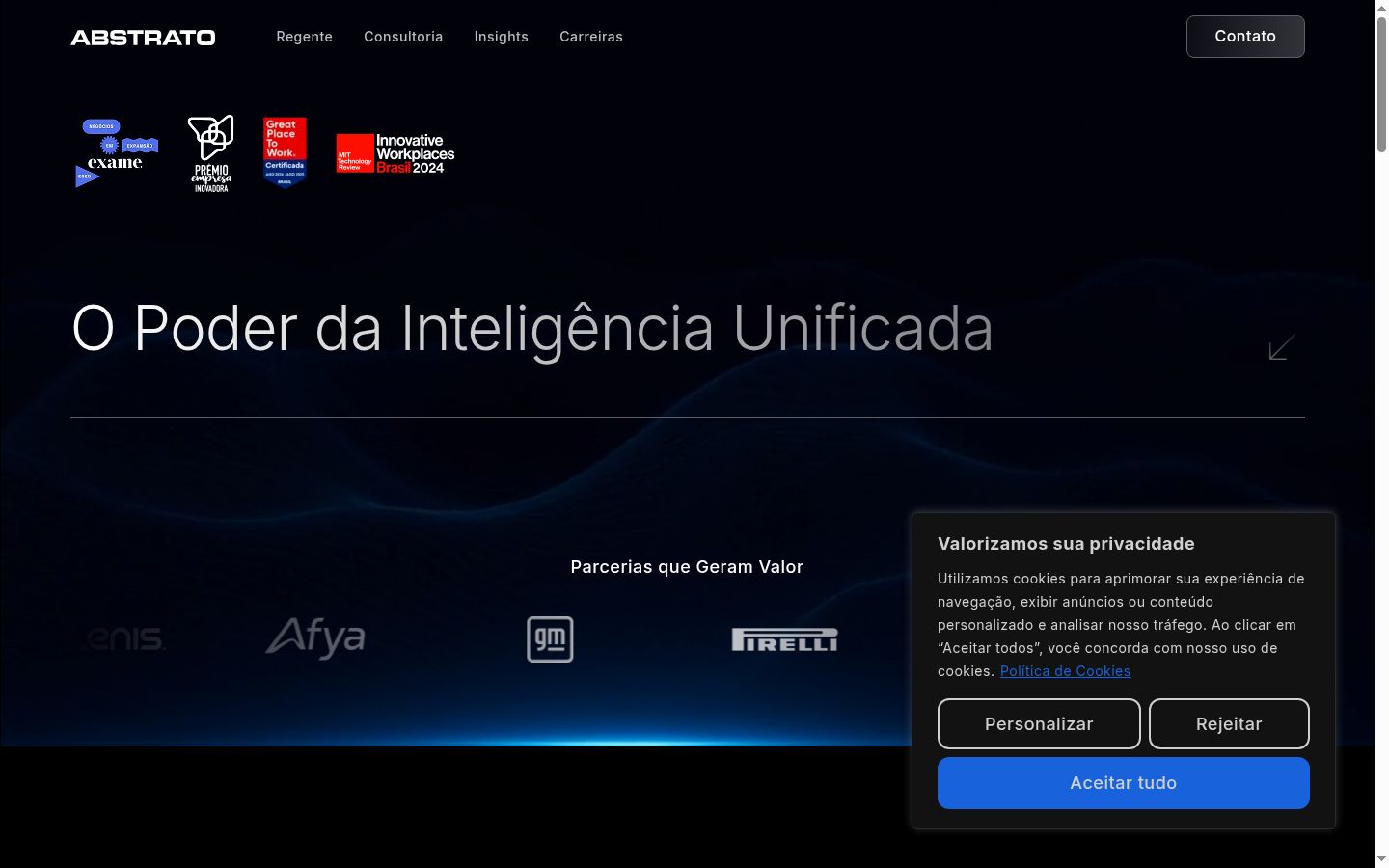 Screenshot tal-banner tal-kunsens muri qabel kwalunkwe interazzjoni