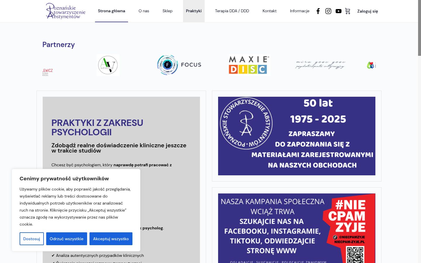 Sutikimo reklamjuostės, rodytos prieš bet kokią sąveiką, ekrano kopija