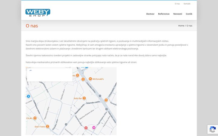 Screenshot stránky abteam.si