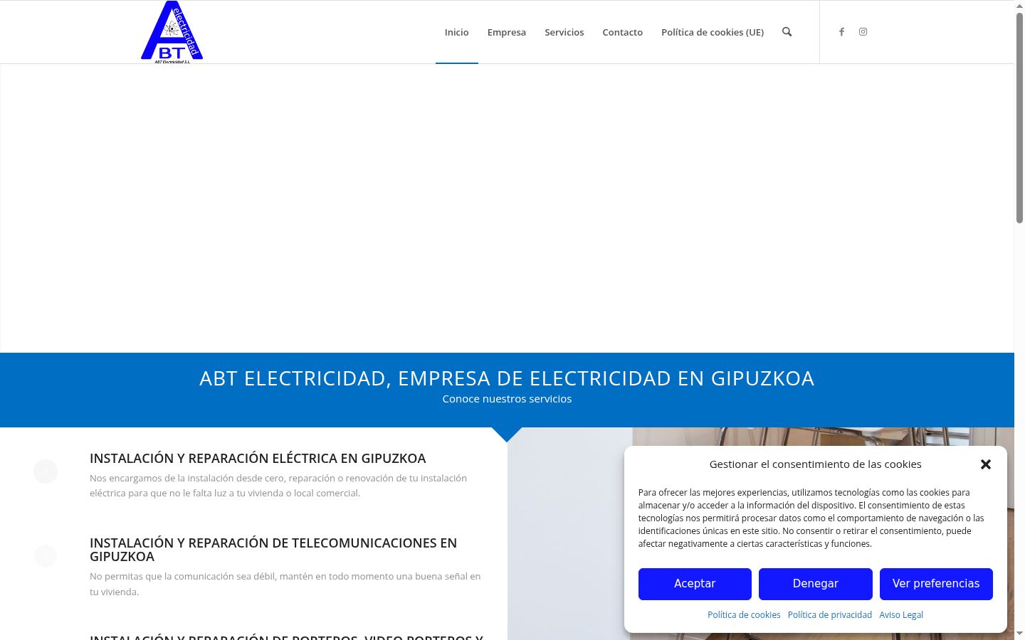 Screenshot tal-banner tal-kunsens muri qabel kwalunkwe interazzjoni