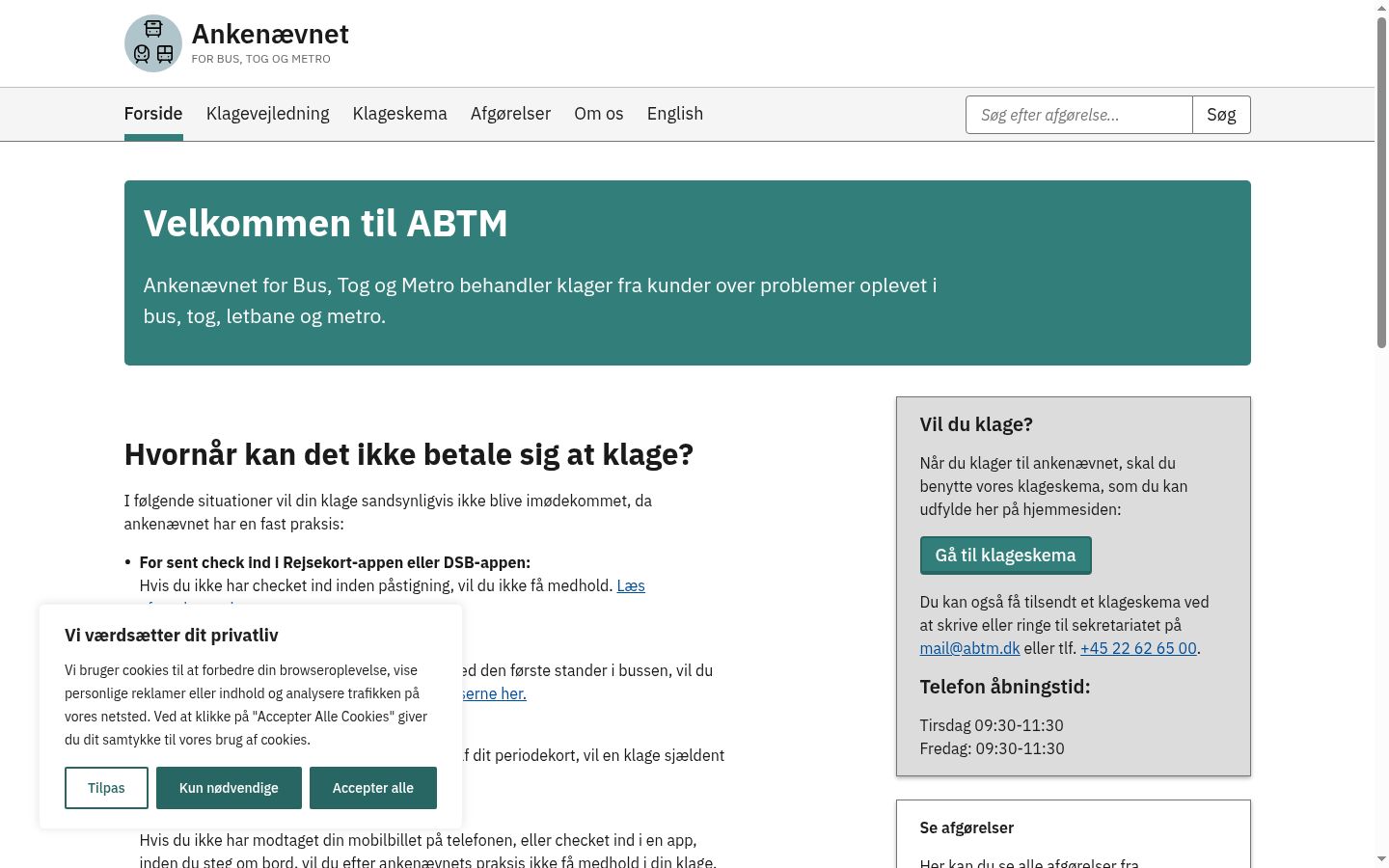 Screenshot tal-banner tal-kunsens muri qabel kwalunkwe interazzjoni