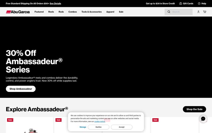 Screenshot of abugarcia.com