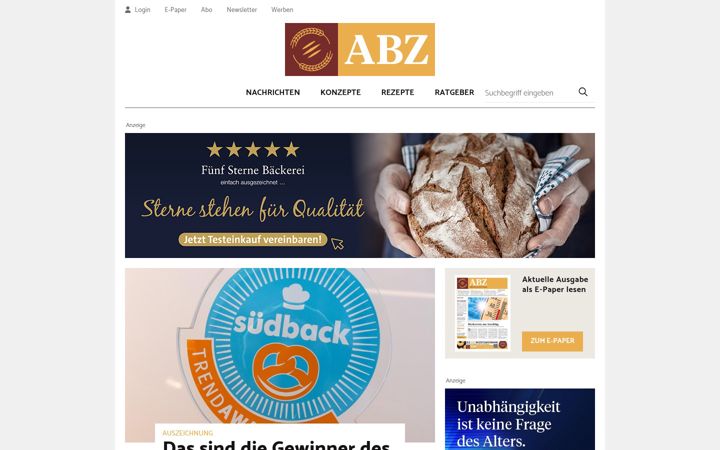 Screenshot of abzonline.de