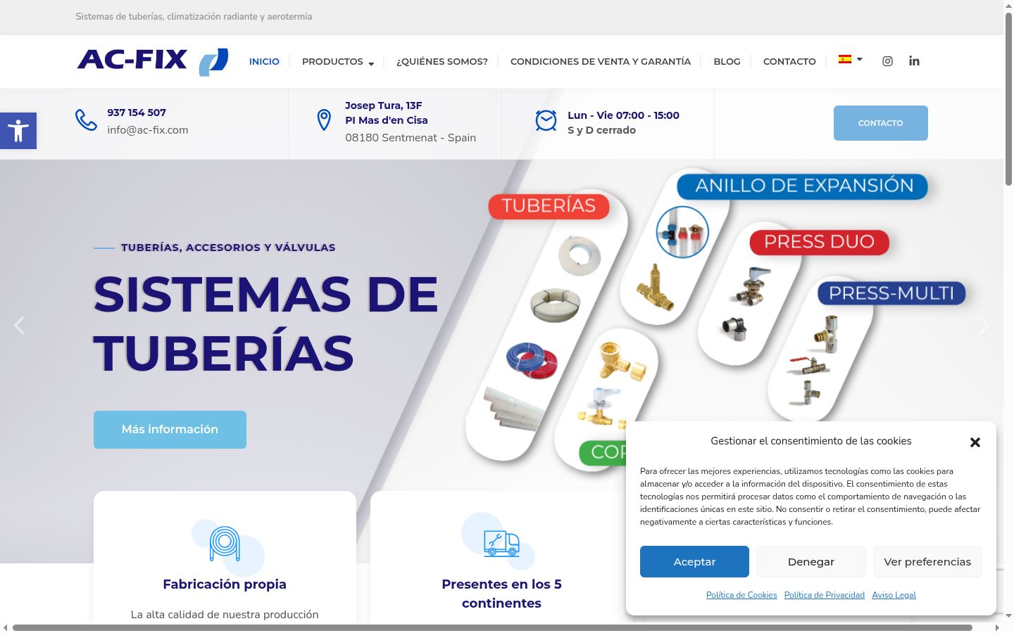 Captură de ecran a bannerului de consimțământ afișat înainte de orice interacțiune