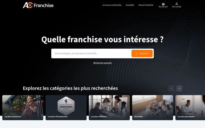 Ekrano kopija ac-franchise.com