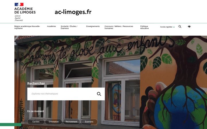 Screenshot of ac-limoges.fr