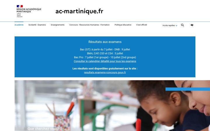 Zrzut ekranu ac-martinique.fr