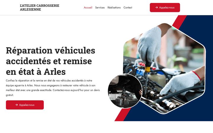 Screenshot of acaarles.fr