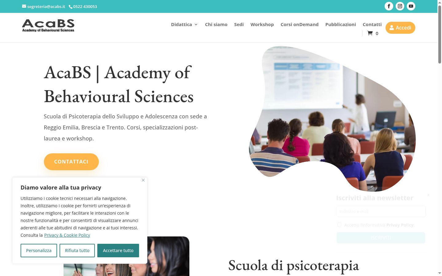 Captura de ecrã do banner de consentimento apresentado antes de qualquer interação