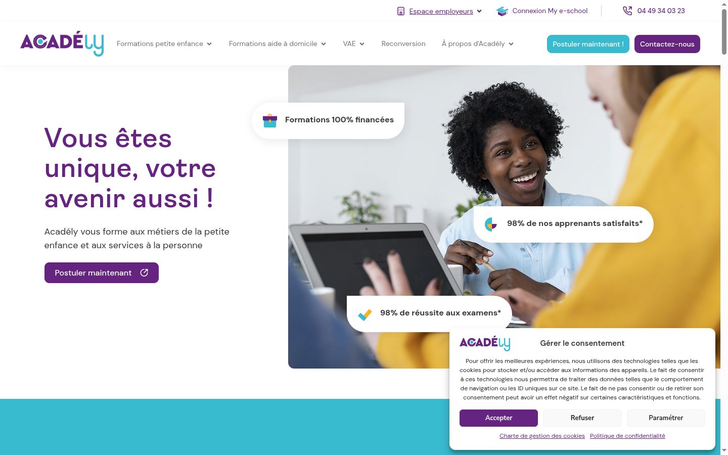 Ekraanipilt nõusolekubännerist, mida näidati enne mis tahes suhtlust