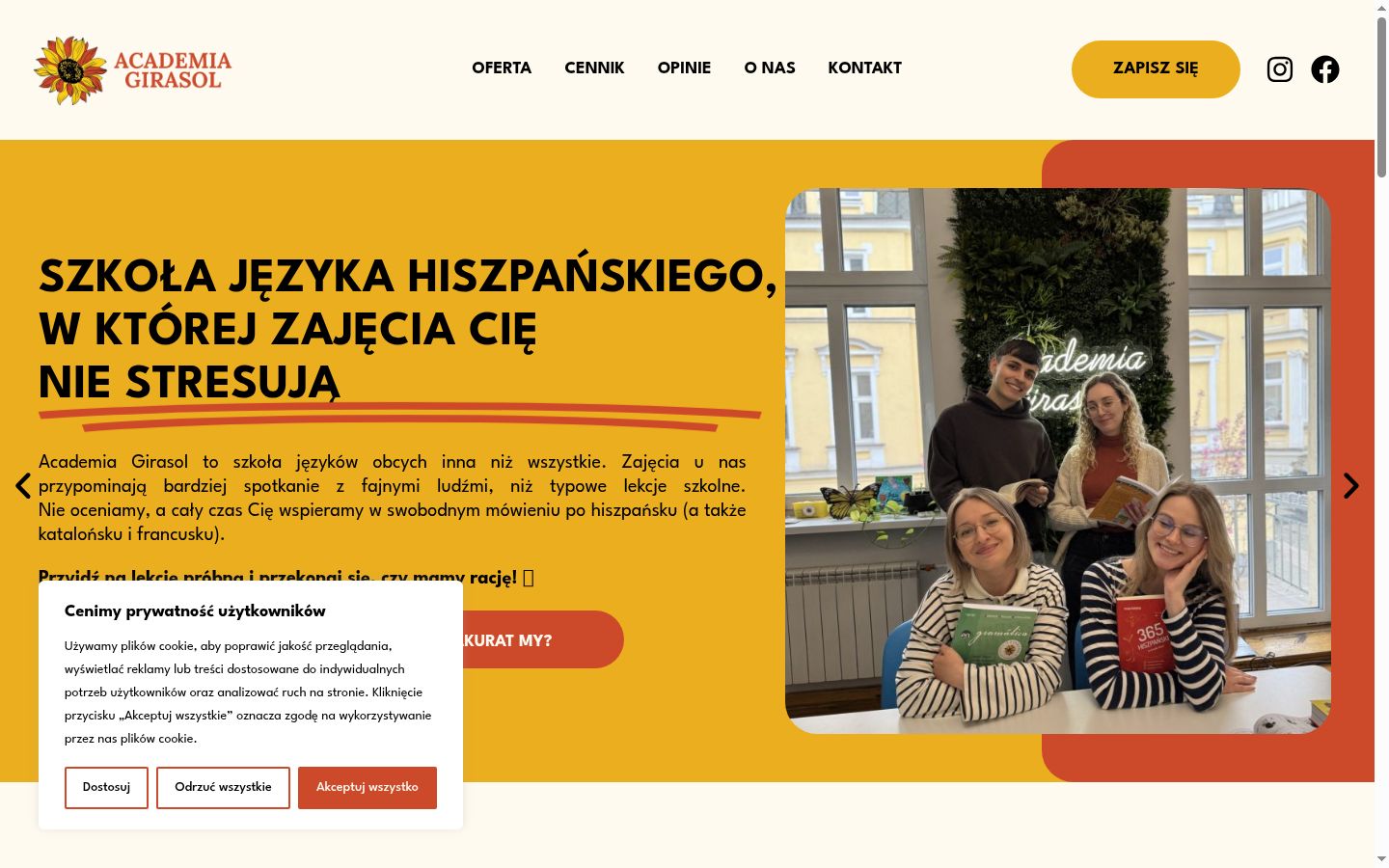 Snímka obrazovky banera súhlasu zobrazeného pred akoukoľvek interakciou