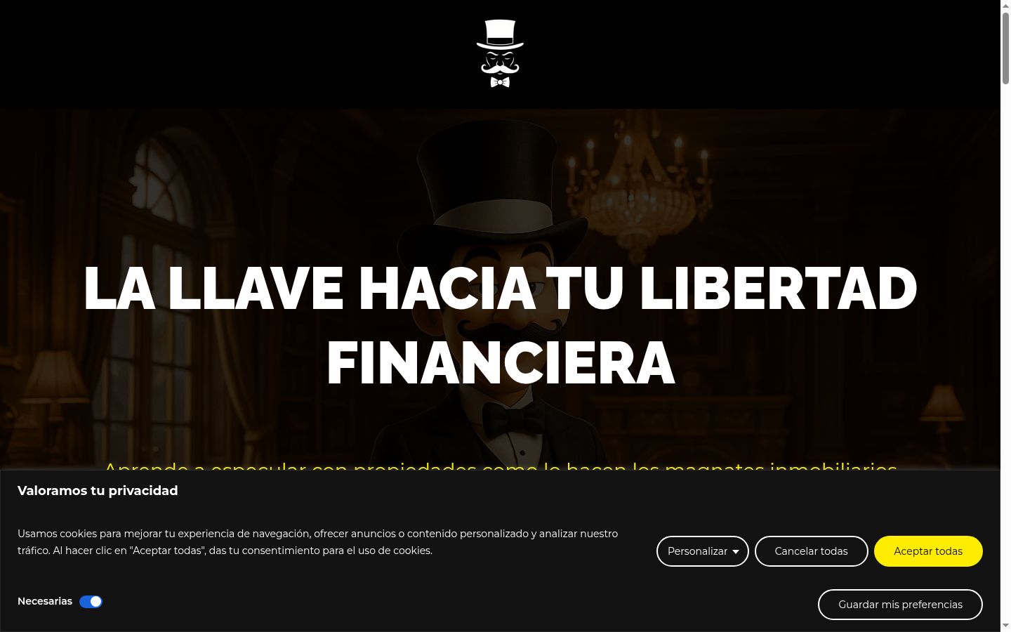 Sutikimo reklamjuostės, rodytos prieš bet kokią sąveiką, ekrano kopija