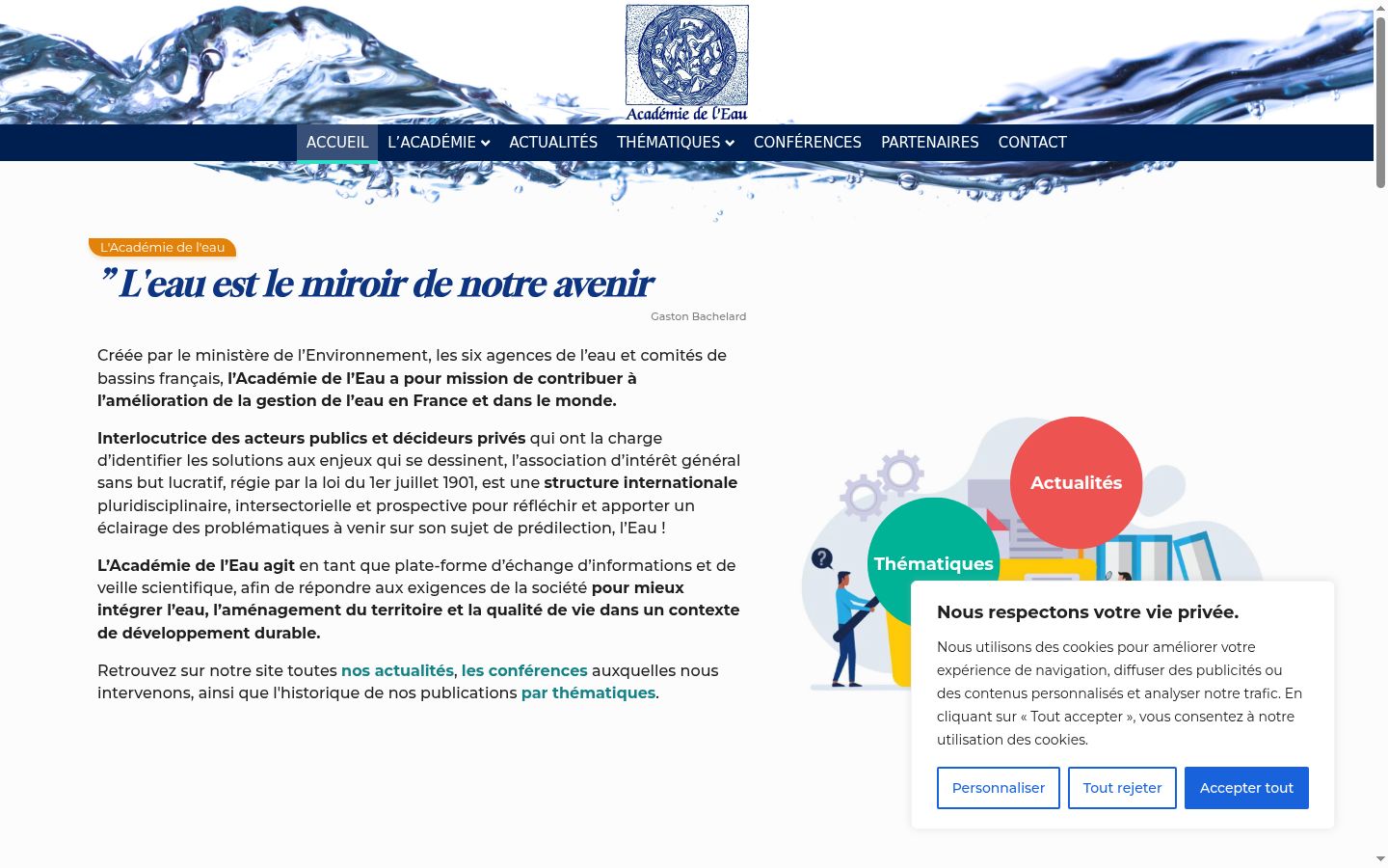 Captura de ecrã do banner de consentimento apresentado antes de qualquer interação